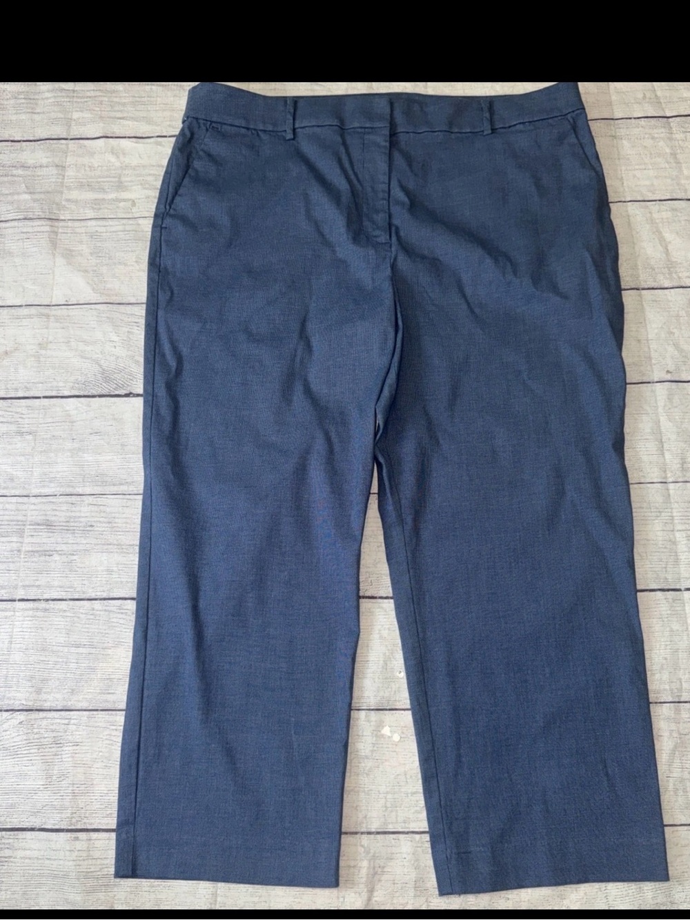 Loft The Perfect Straight Blue Pants 18P 18 Petite
